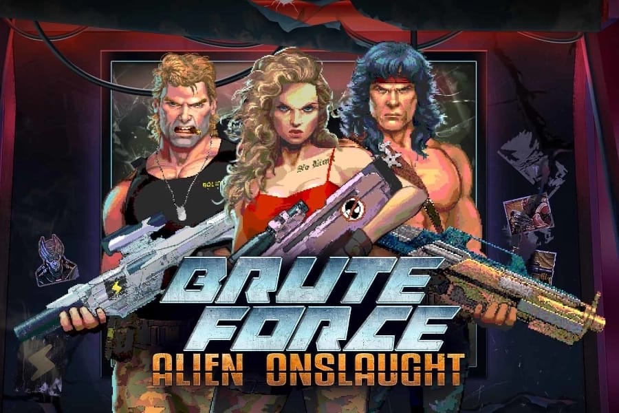 Captura de tela de Brute Force Alien Onslaught