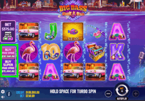 Three scatter symbols activating a free spins bonus round in an online slot game