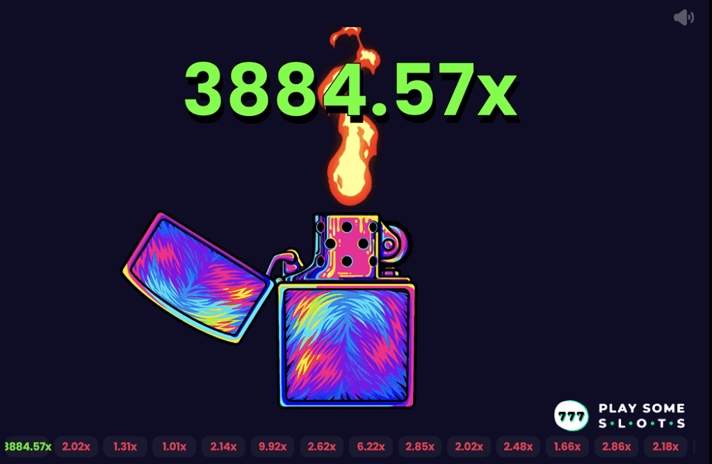 Screenshot of Ebaka Limbo game, featuring the neon Zippo multiplier graphic and betting options.